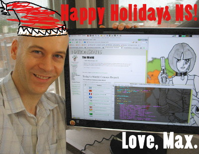 Happy Holidays! Love, Max